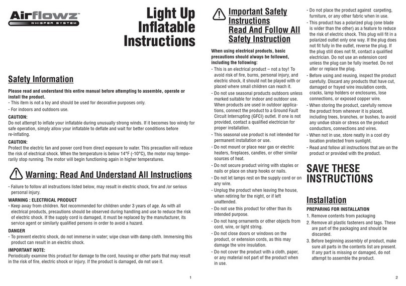 Occasions AIRFLOWZ instructions