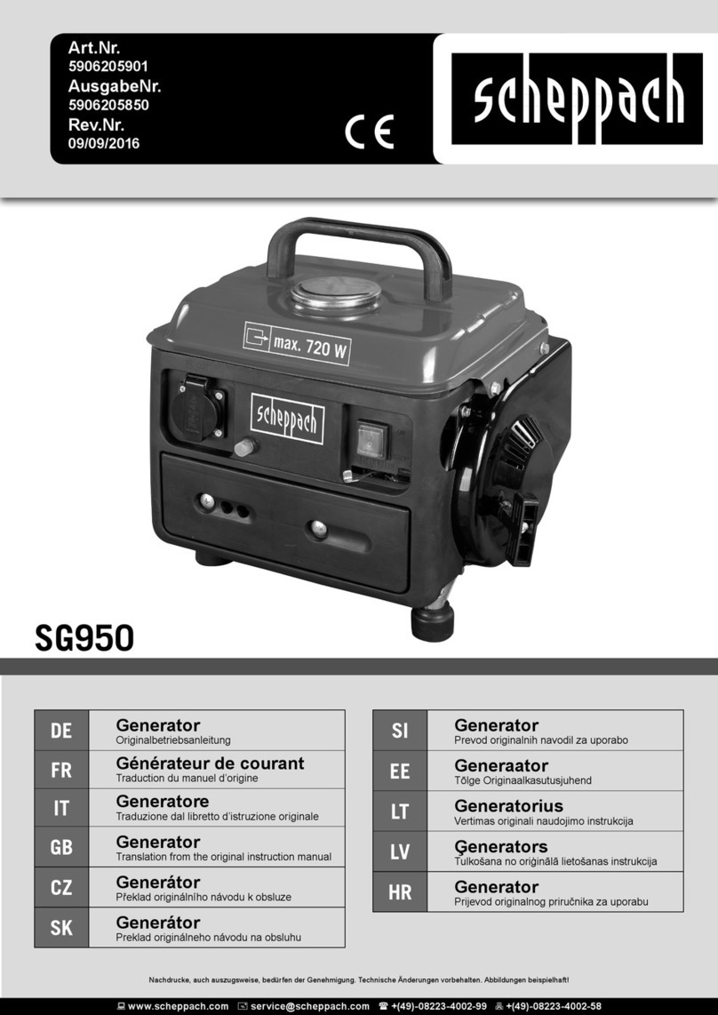 Scheppach SG950 Translation from the original instruction manual
