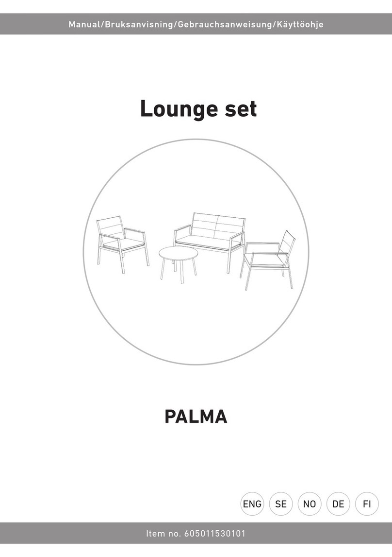 RUSTA Palma Lounge set 605011530101 manual RUSTA Palma Lounge set 605011530101 manual