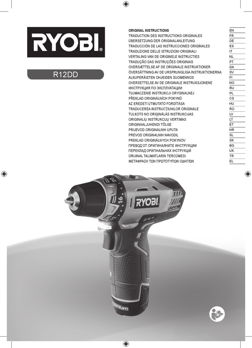 Ryobi R12DD Original instructions
