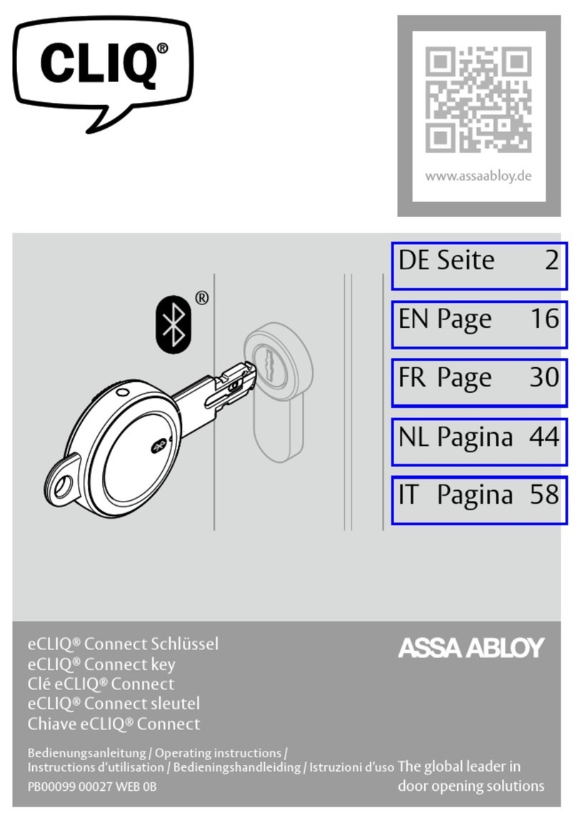 Assa Abloy eCLIQ User manual