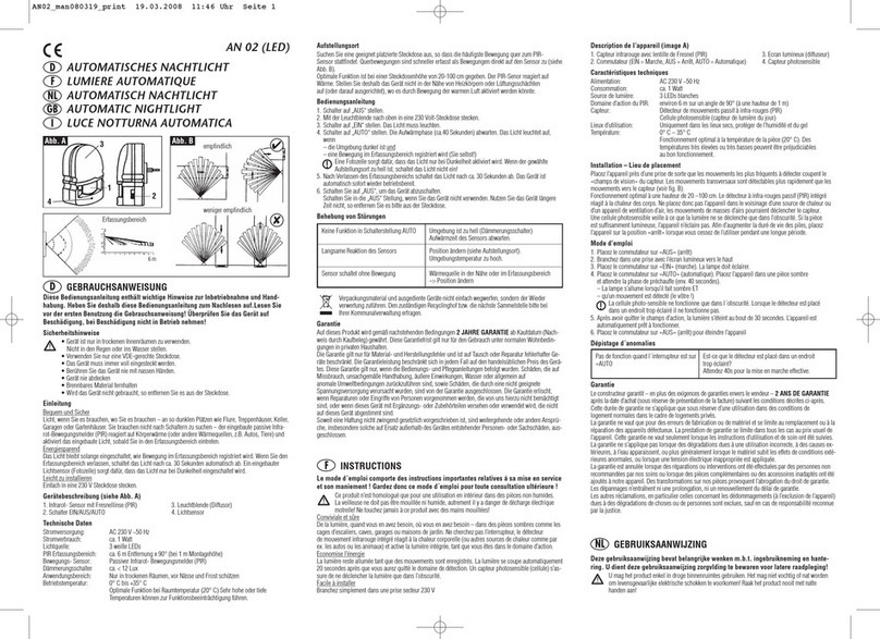Indexa AN 02 LED user manual