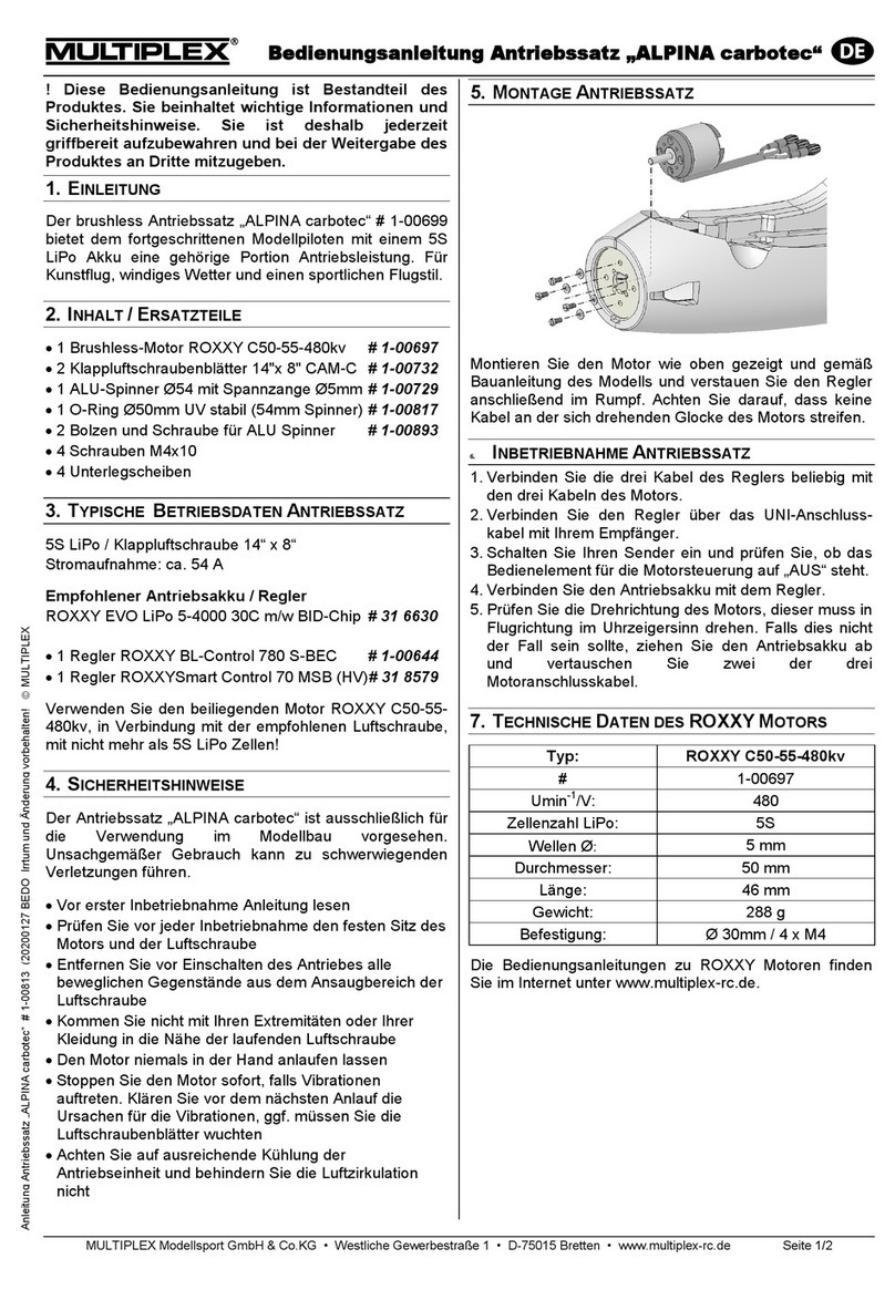 Multiplex Alpina Carbotec User manual