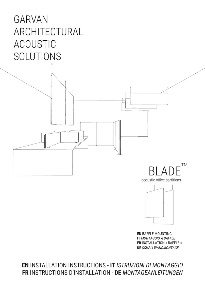 GARVAN BLADE installation instructions