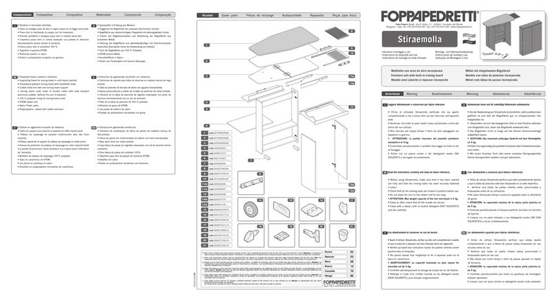 Foppapedretti Stiraemolla Instructions for assembly and use