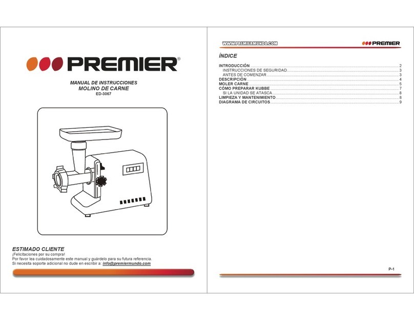 Premier ED-3067 instruction manual