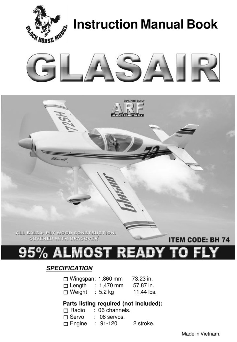 Black Horse Model GLASAIR Owner's manual