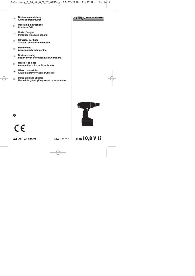 Pattfield Ergo Tools E-AS 10,8 V Li operating instructions Pattfield Ergo Tools E-AS 10,8 V Li operating instructions