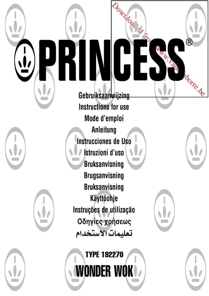 Princess WONDER WOK Instructions for use