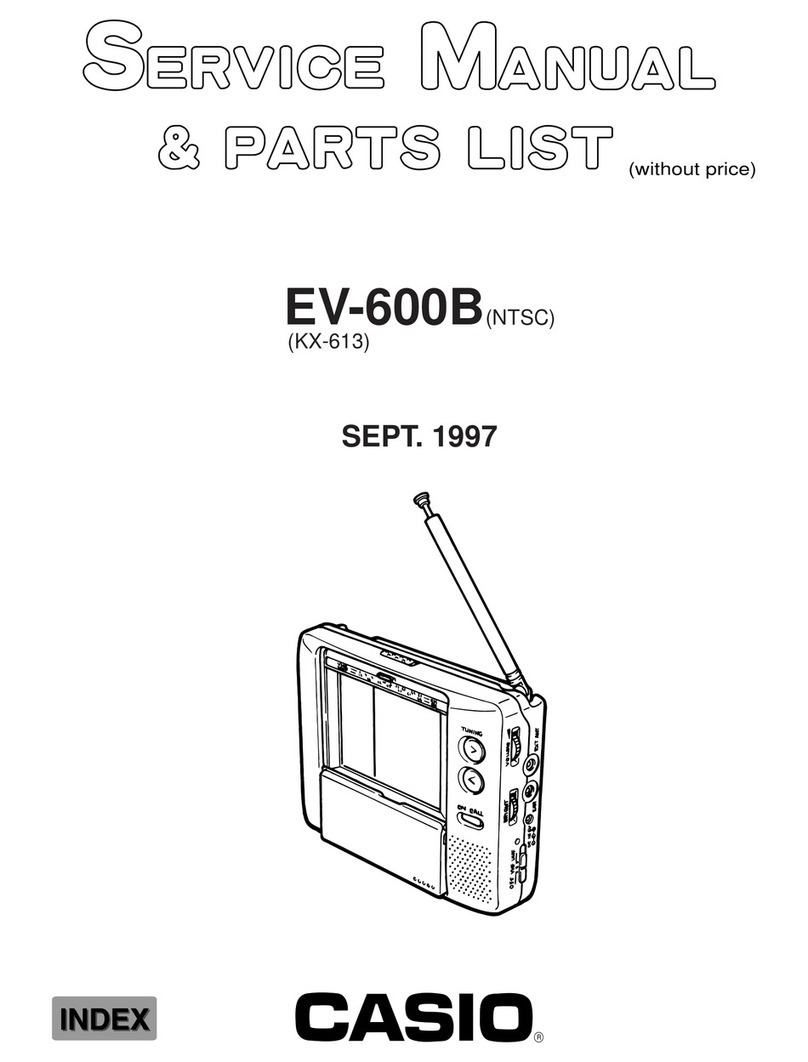 Casio EV-600B Troubleshooting guide