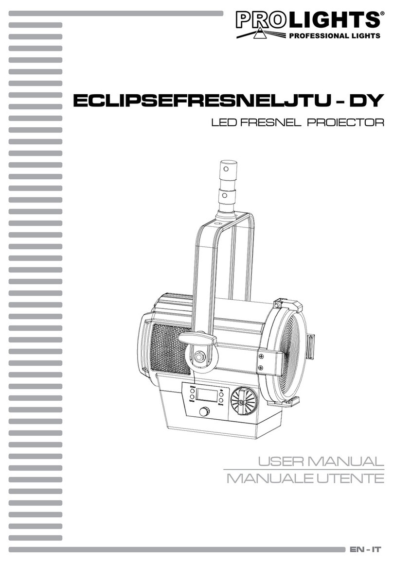 Music & Lights PROLIGHTS ECLIPSEFRESNELJTU-DY user manual