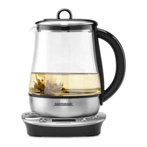 Gastroback Design Tea & More Advanced operating instructions Gastroback Design Tea & More Advanced operating instructions