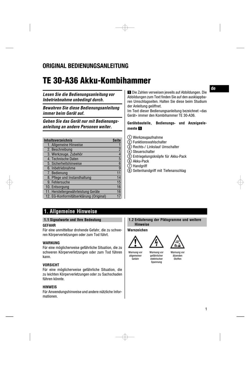 Hilti TE 30-A36 Original operating instructions