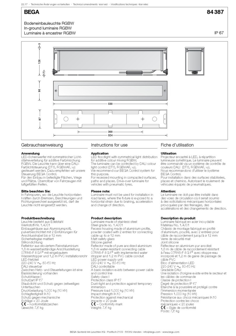 BEGA 84 387 User manual