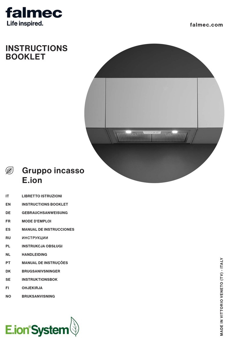 FALMEC E.ion Gruppo incasso Series Instruction booklet