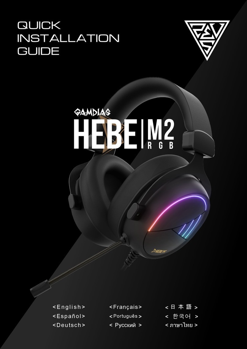 GAMDIAS HEBE M2 RGB Quick installation guide