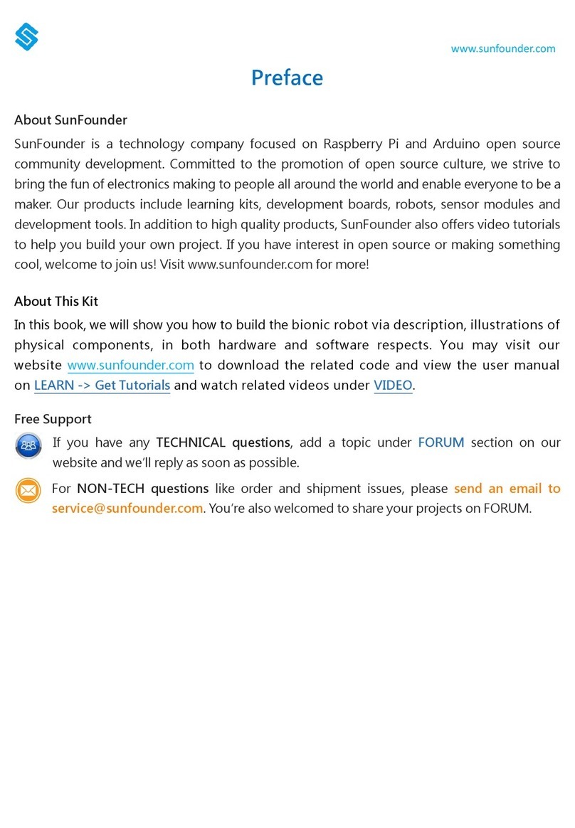 SunFounder Bionic Robot Lizard User manual