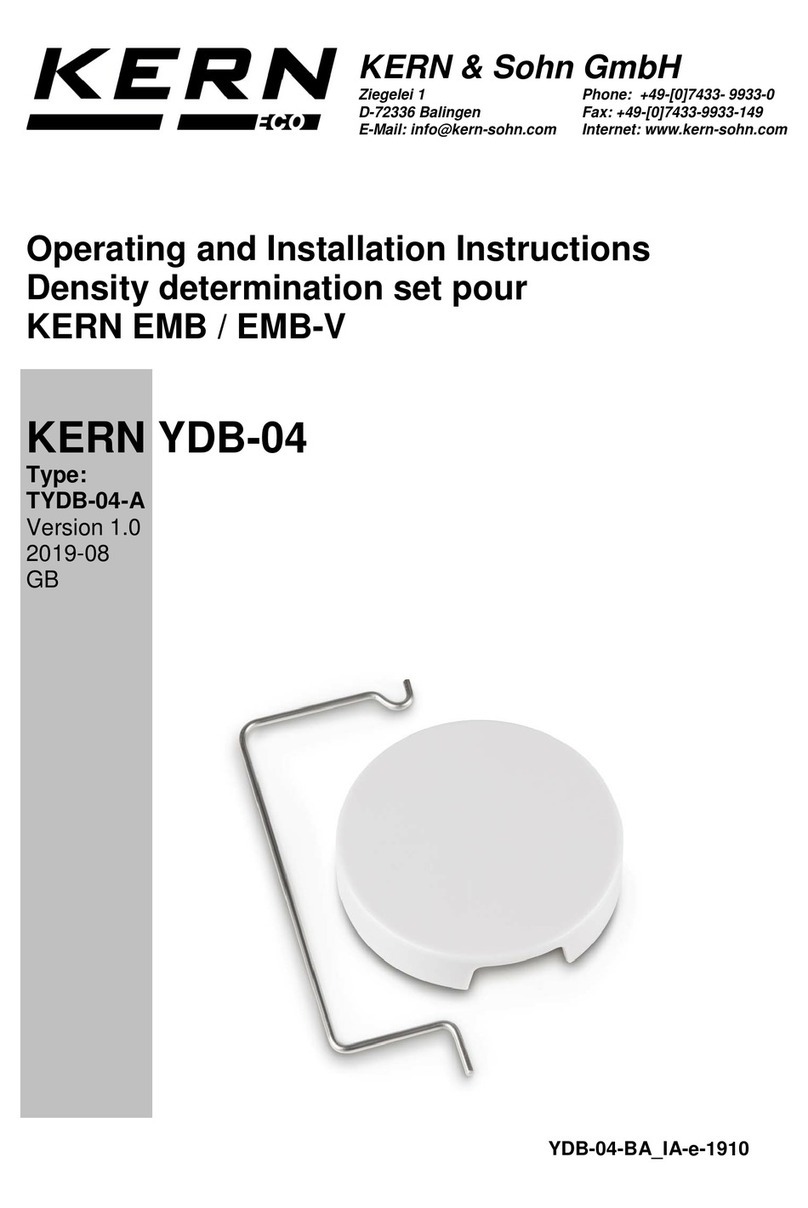 KERN YDB-04 User manual