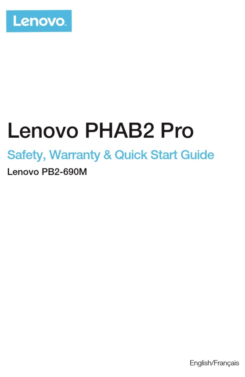 Lenovo PHAB2 Pro Safety, warranty & quick start guide