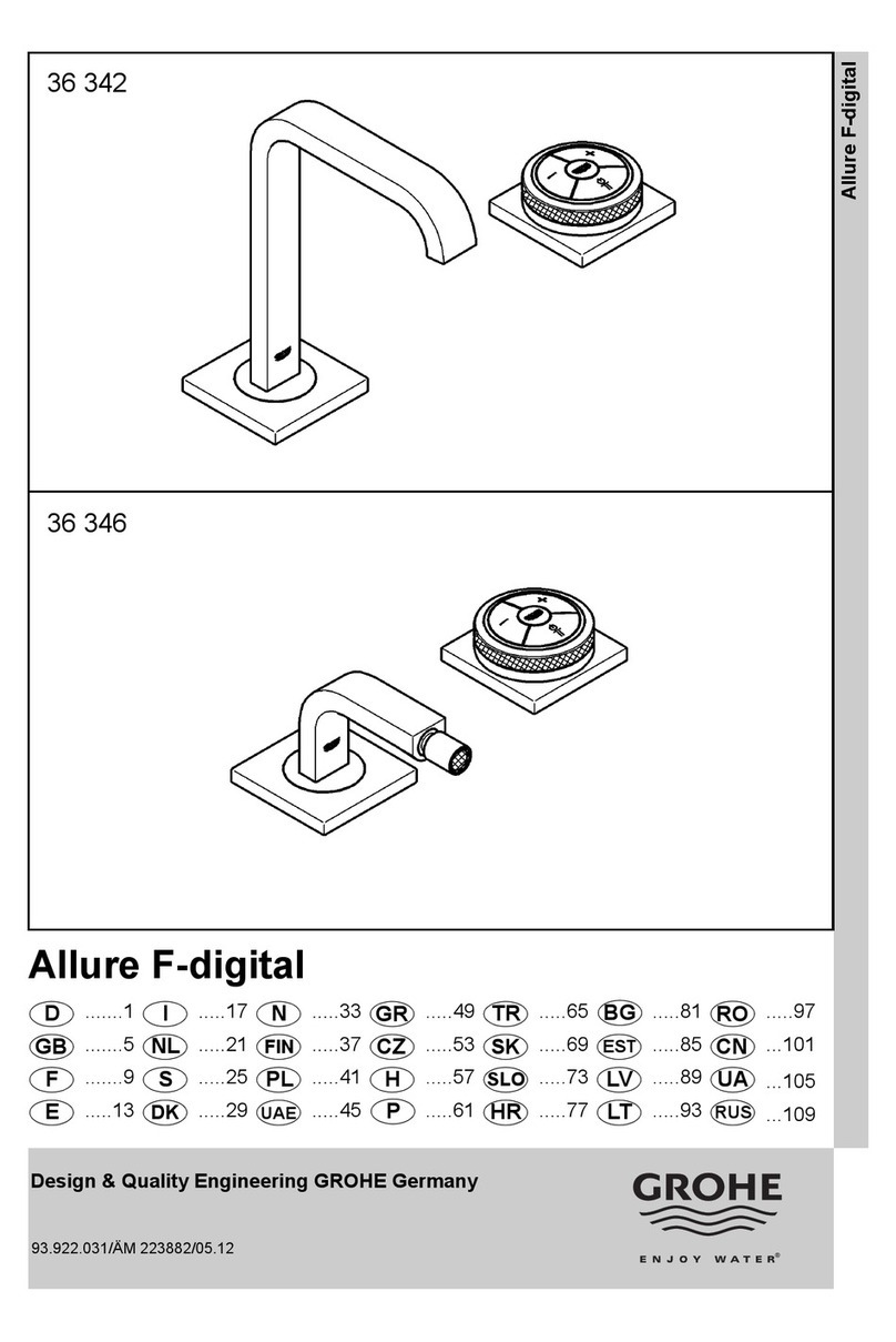 Grohe Allure F-digital 36 342 manual