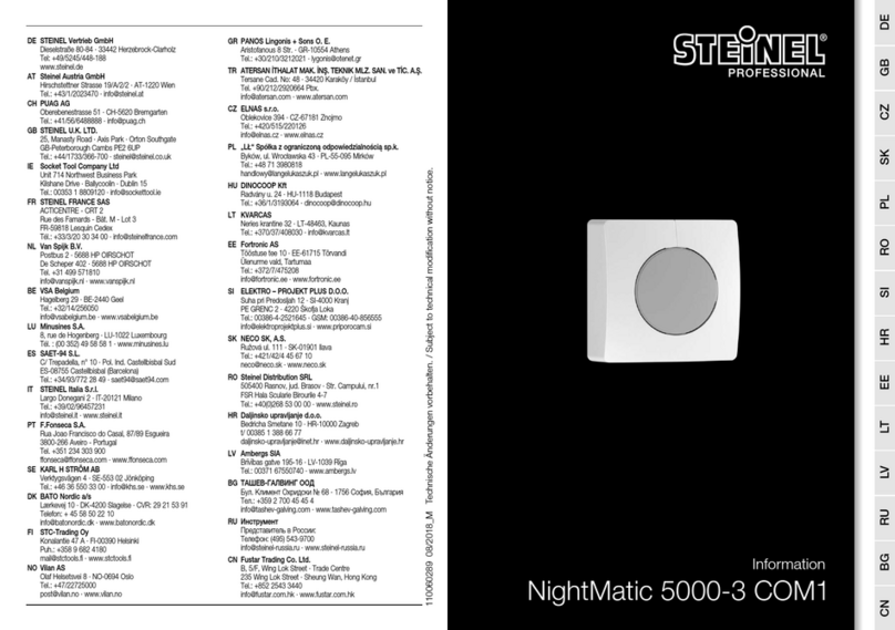 STEINEL PROFESSIONAL NightMatic 5000-3 COM1 Owner's manual