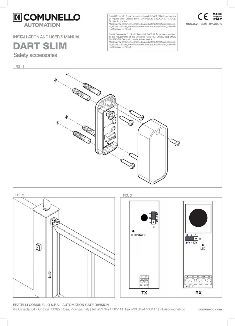 Comunello Automation DART SLIM User manual