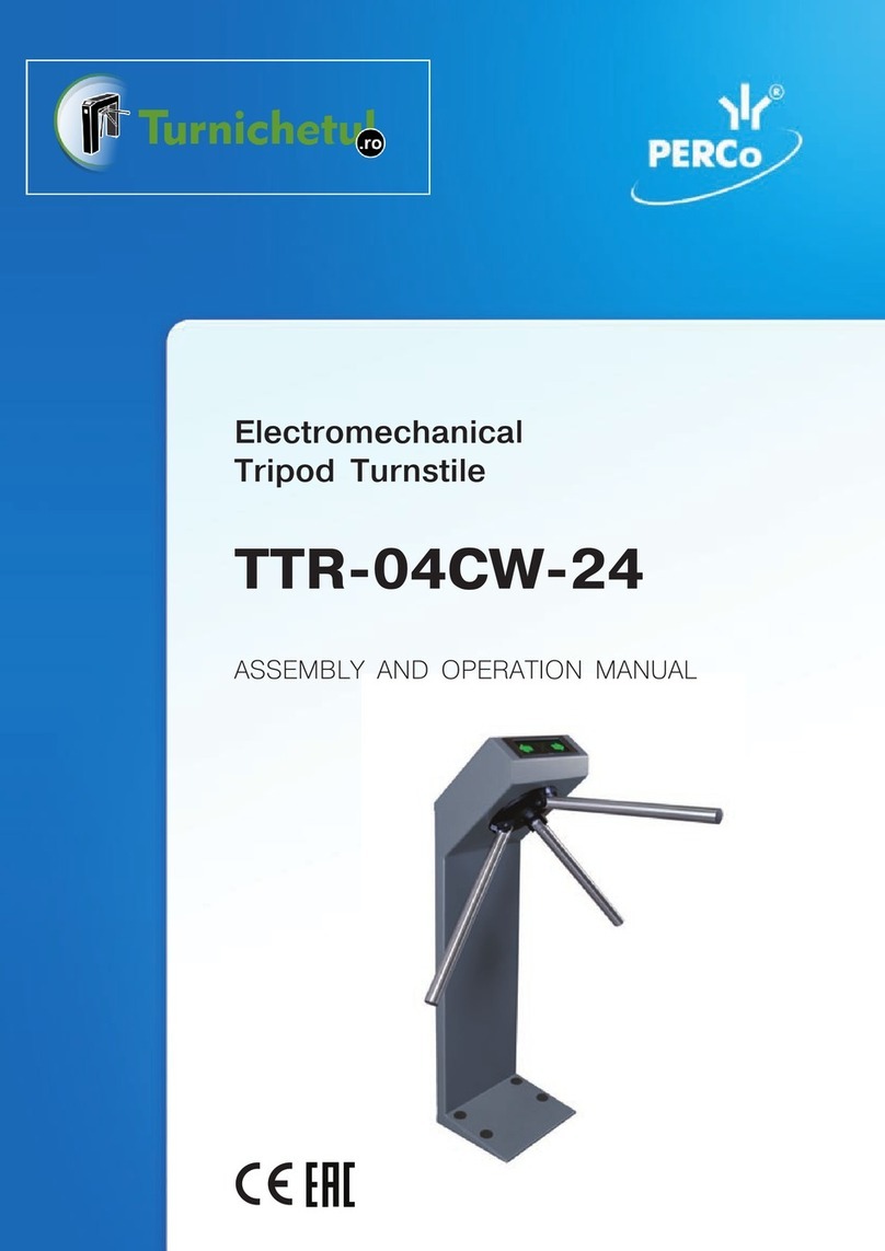 PERCo TTR-04CW-24 Installation and operating instructions