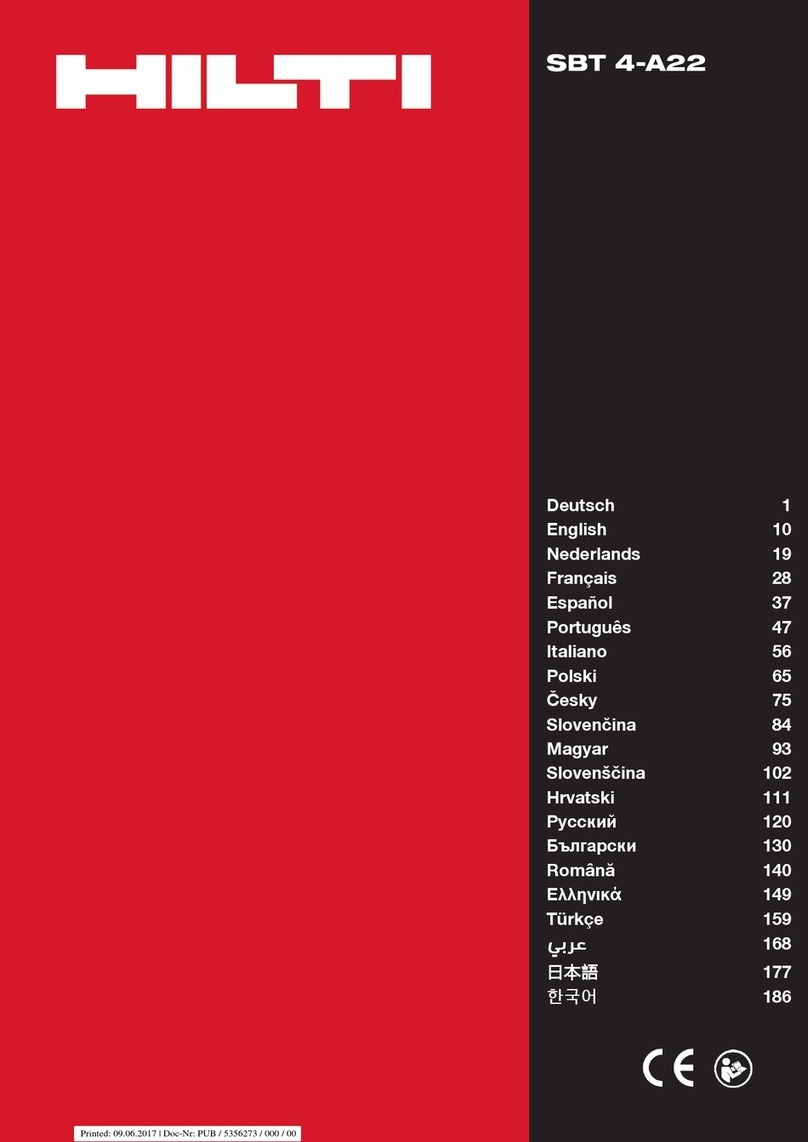 Hilti SBT 4-A22 User manual