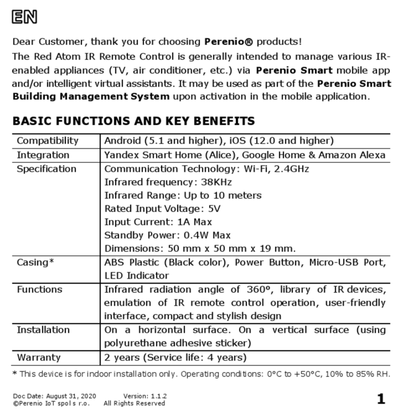 Perenio Red Atom manual