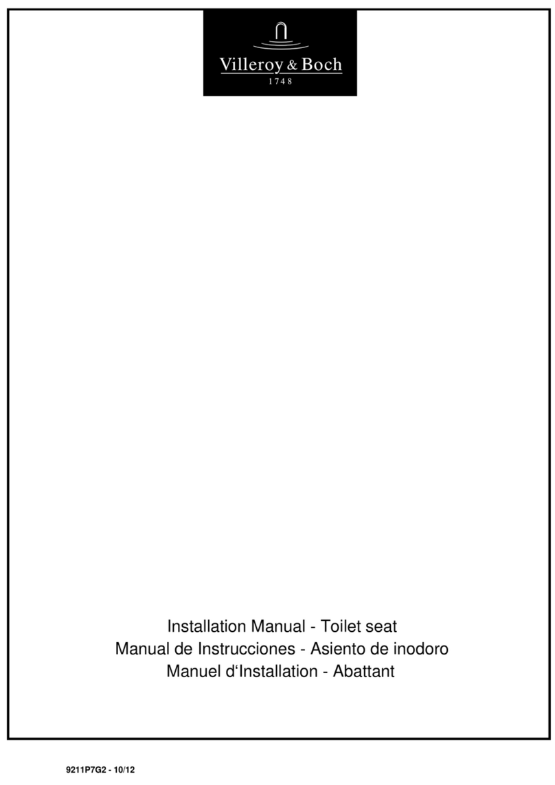 Villeroy & Boch 9M30U101 installation manual Villeroy & Boch 9M30U101 installation manual