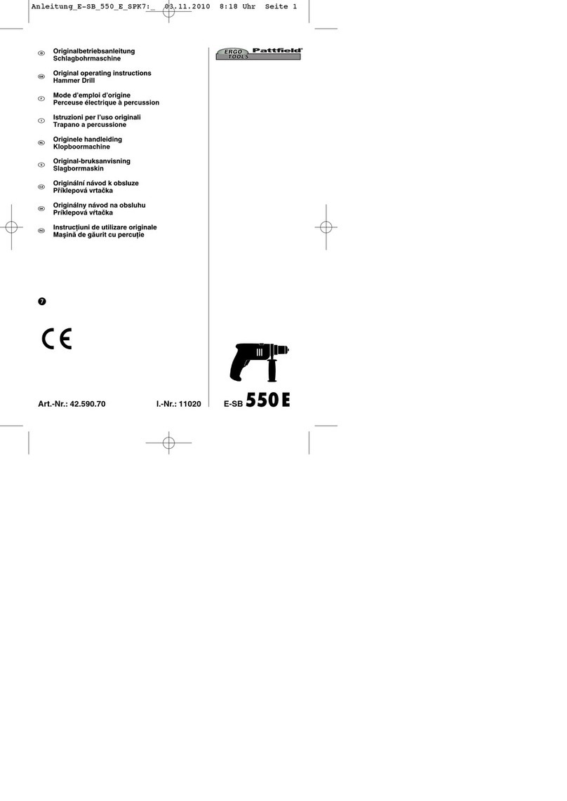 Ergotools Pattfield E-SB 550E Original operating instructions