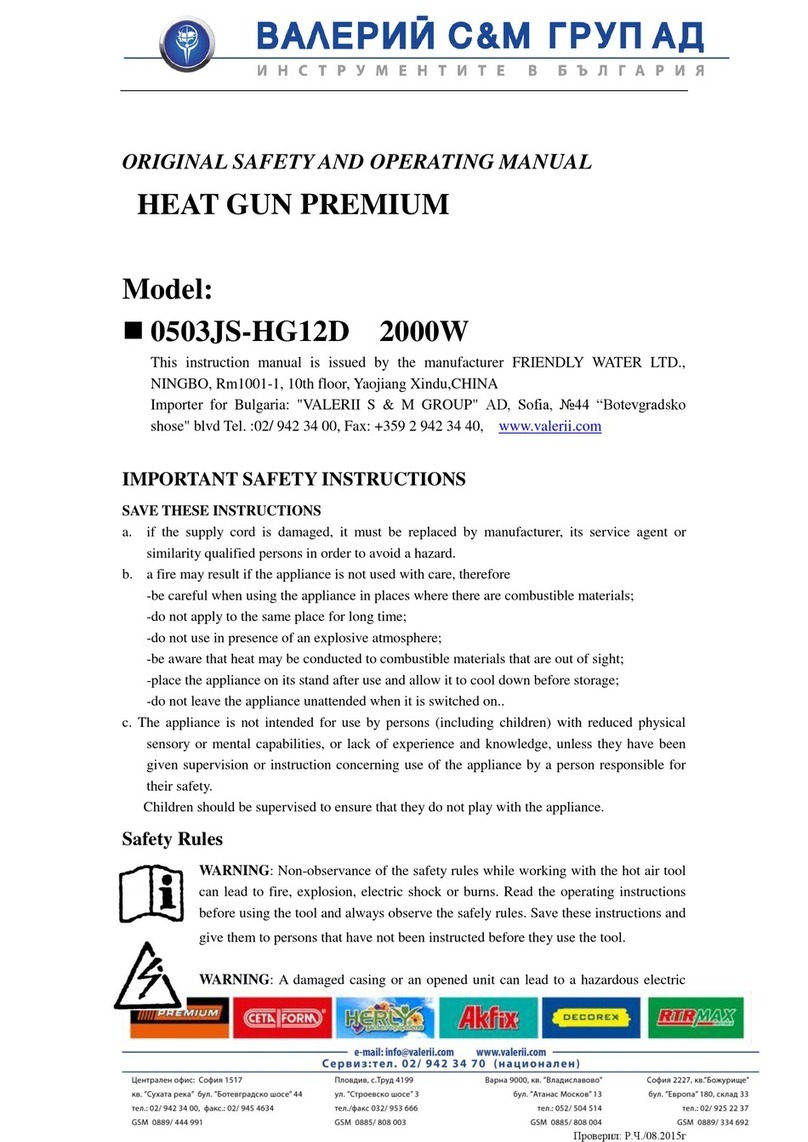 Friendly Water PREMIUM 0503JS-HG12D Safety and operating manual