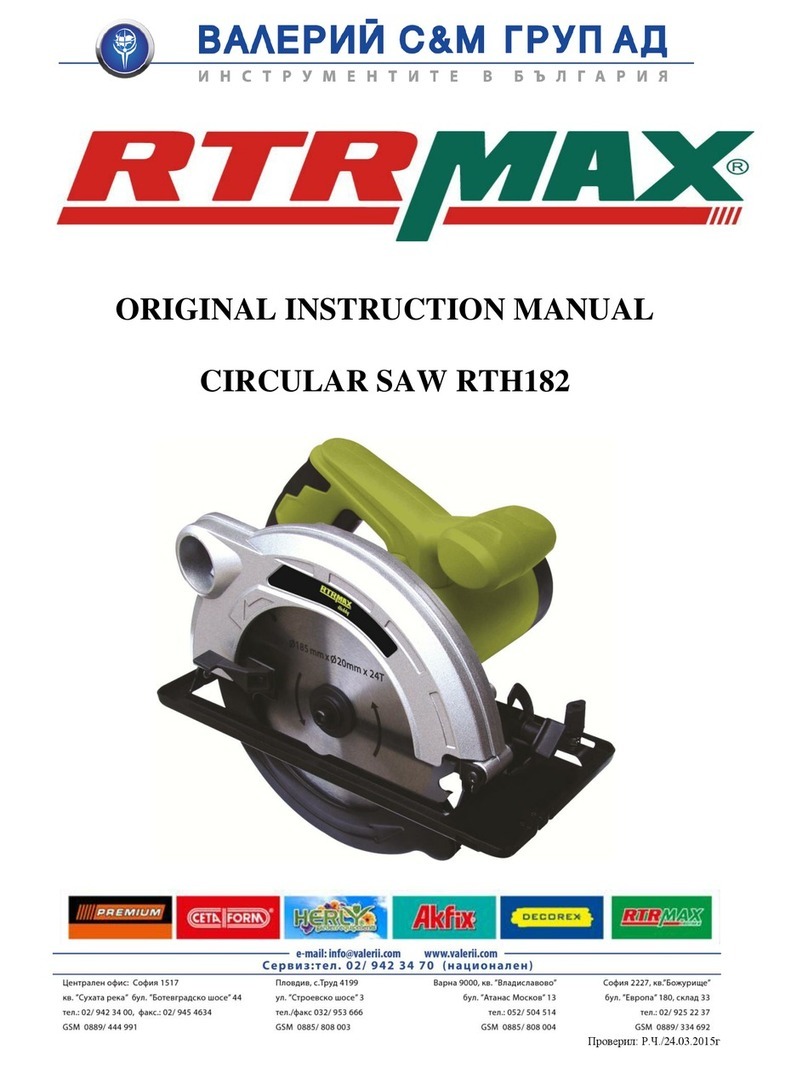 RTRMAX RTH182 User guide