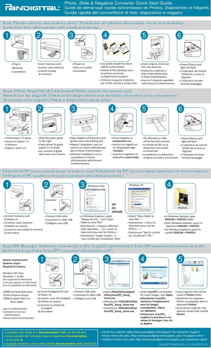 Pandigital PANSCN05 quick start guide
