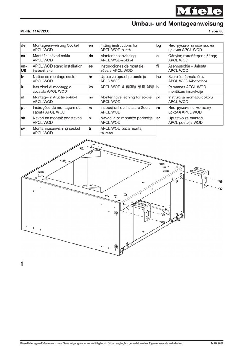 Miele APCL WOD Fitting instructions