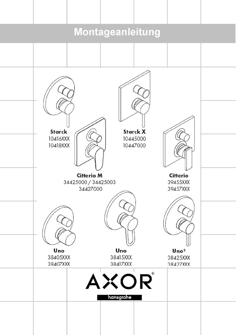 Hans Grohe AXOR Citterio 39455 Series Assembly instructions