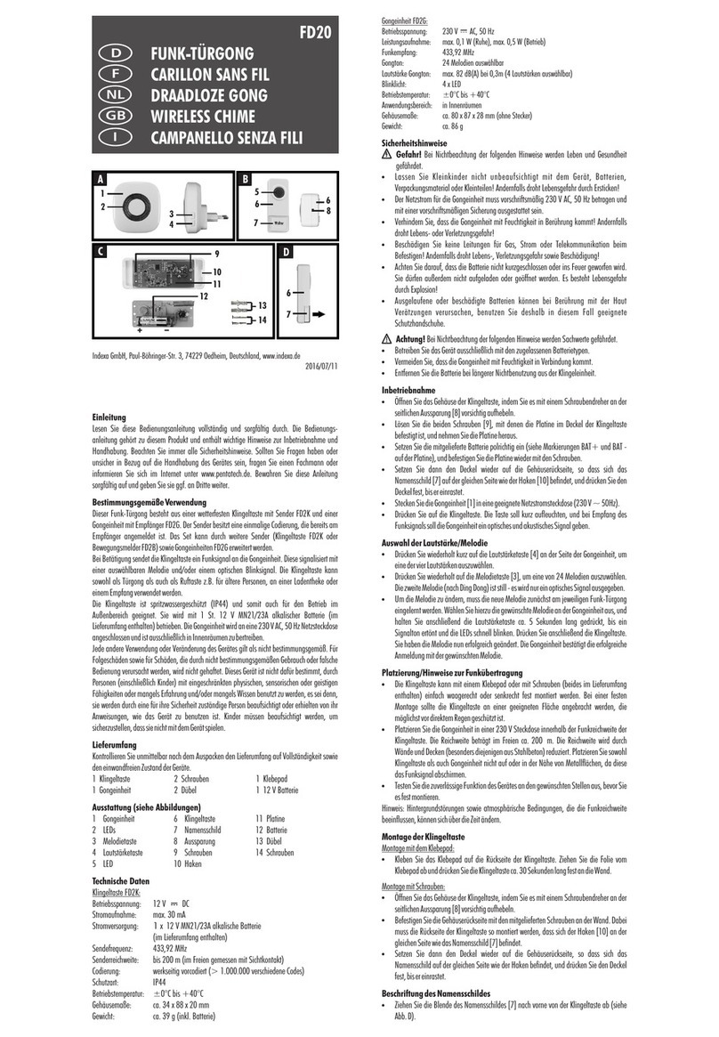 Indexa FD20 manual
