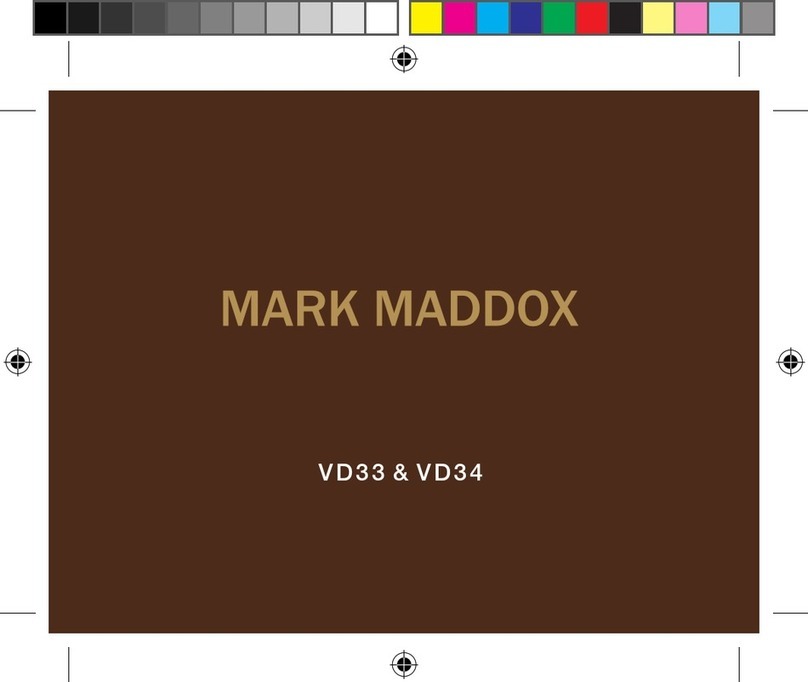 Mark Maddox VD33 User manual Mark Maddox VD33 User manual