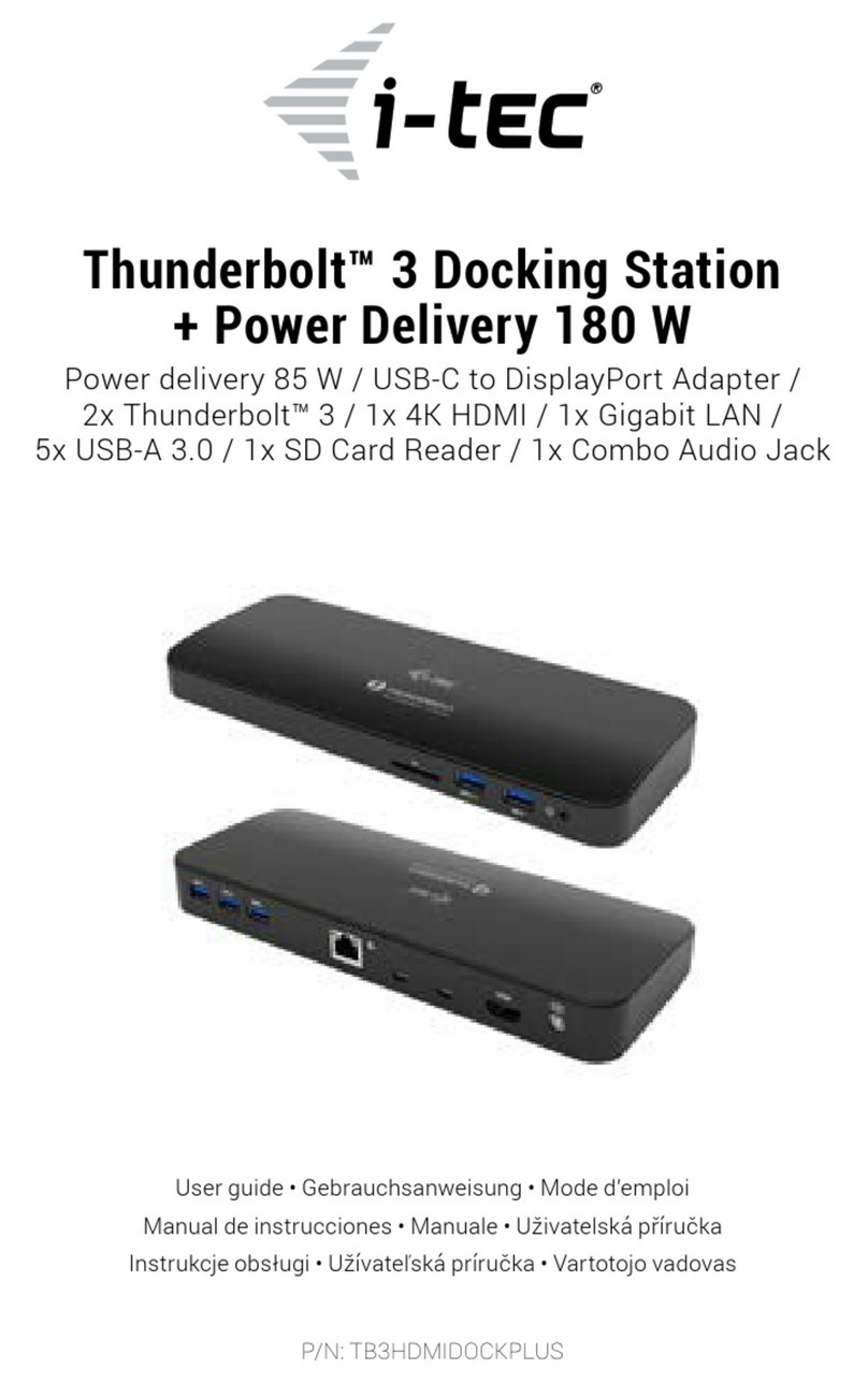 Itec TB3HDMIDOCKPLUS user guide