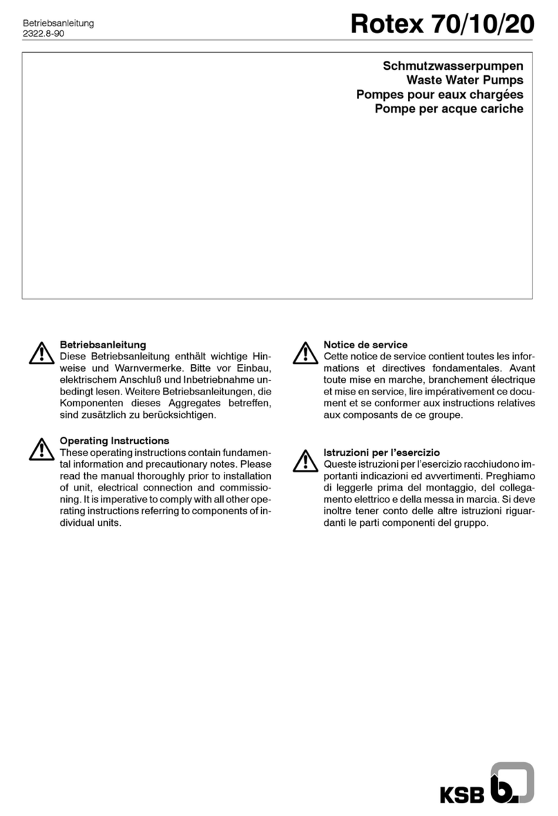KSB Rotex 10 Series User manual