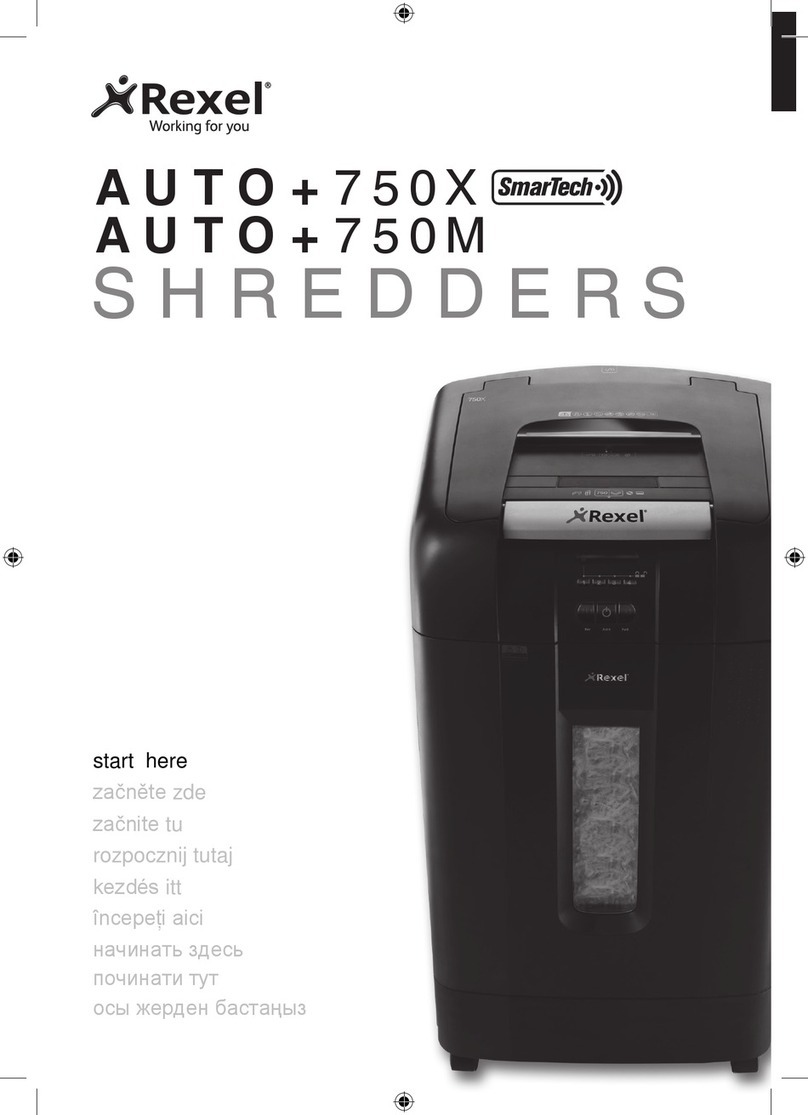 Rexel AUTO+750X Instruction Manual