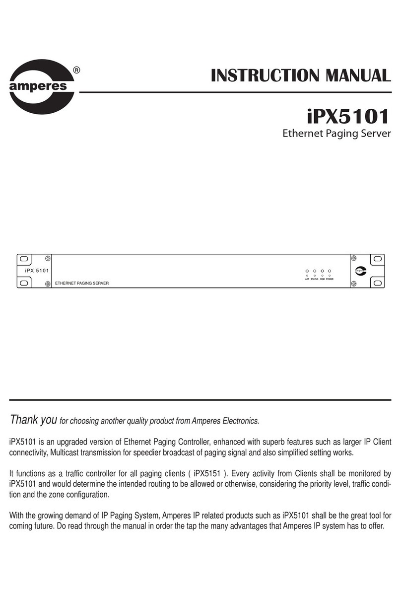 Amperes iPX5101 instruction manual