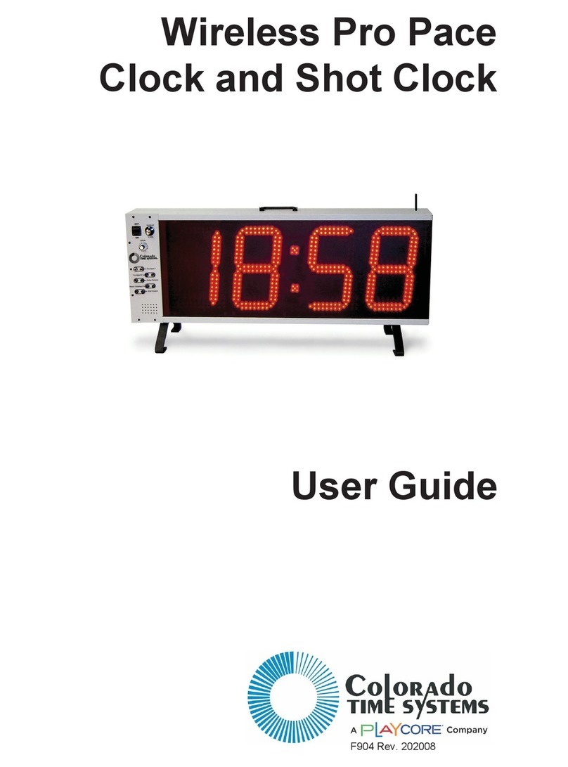 Playcore COLORADO TIME SYSTEMS Wireless Pro Pace... user guide