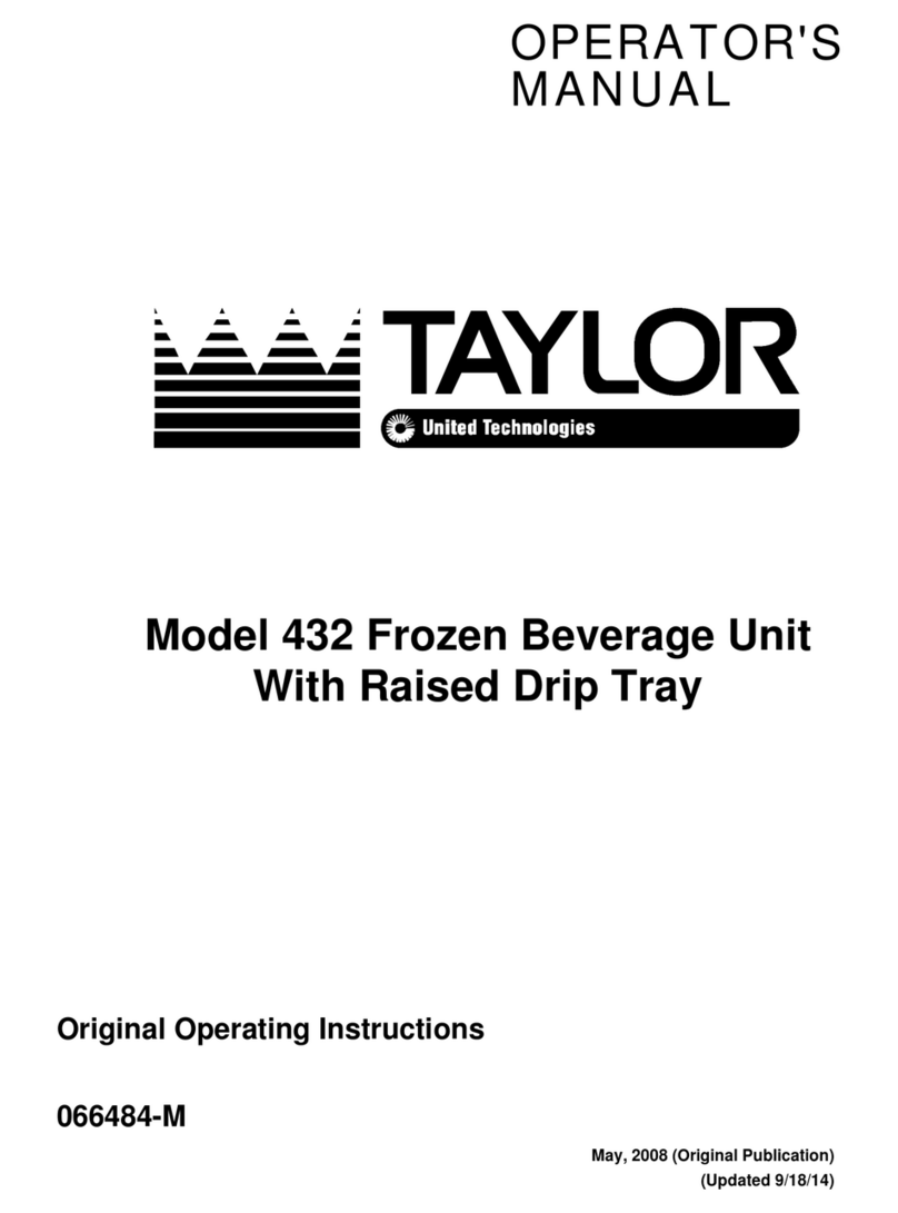 Taylor 432 Operator's manual
