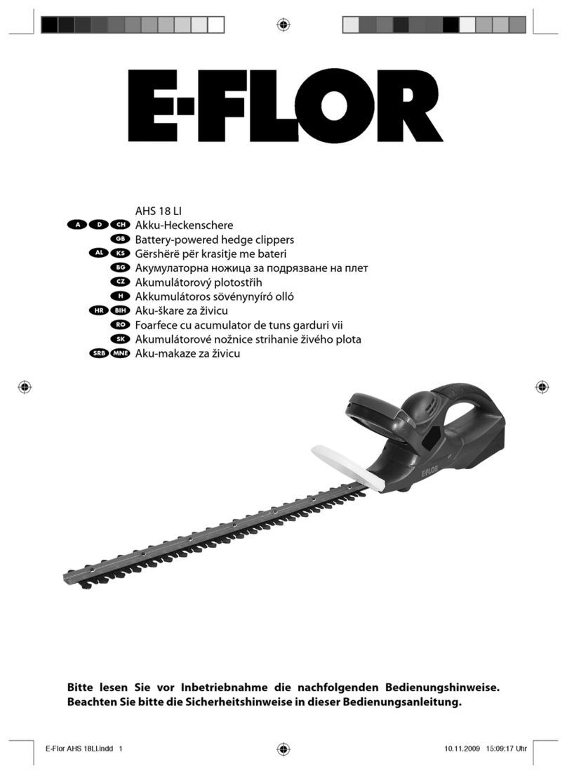 E-FLOR AHS 18 LI User instructions