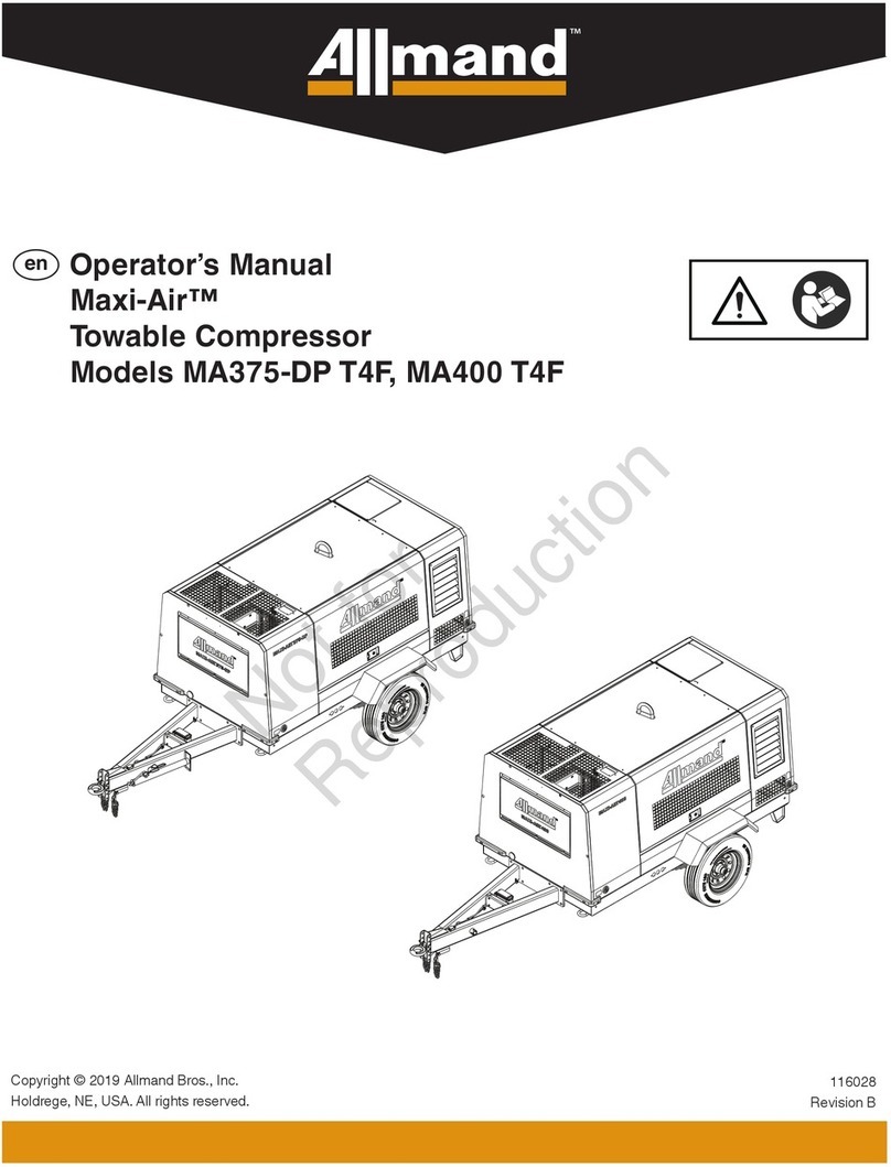 Allmand Maxi-Air MA375-DP T4F Operator's manual