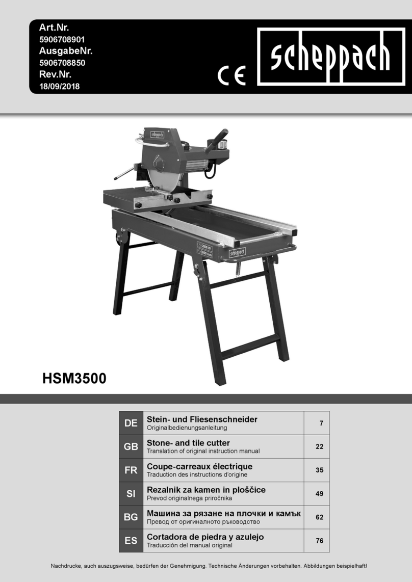 Scheppach HSM3500 Translation of original instruction manual