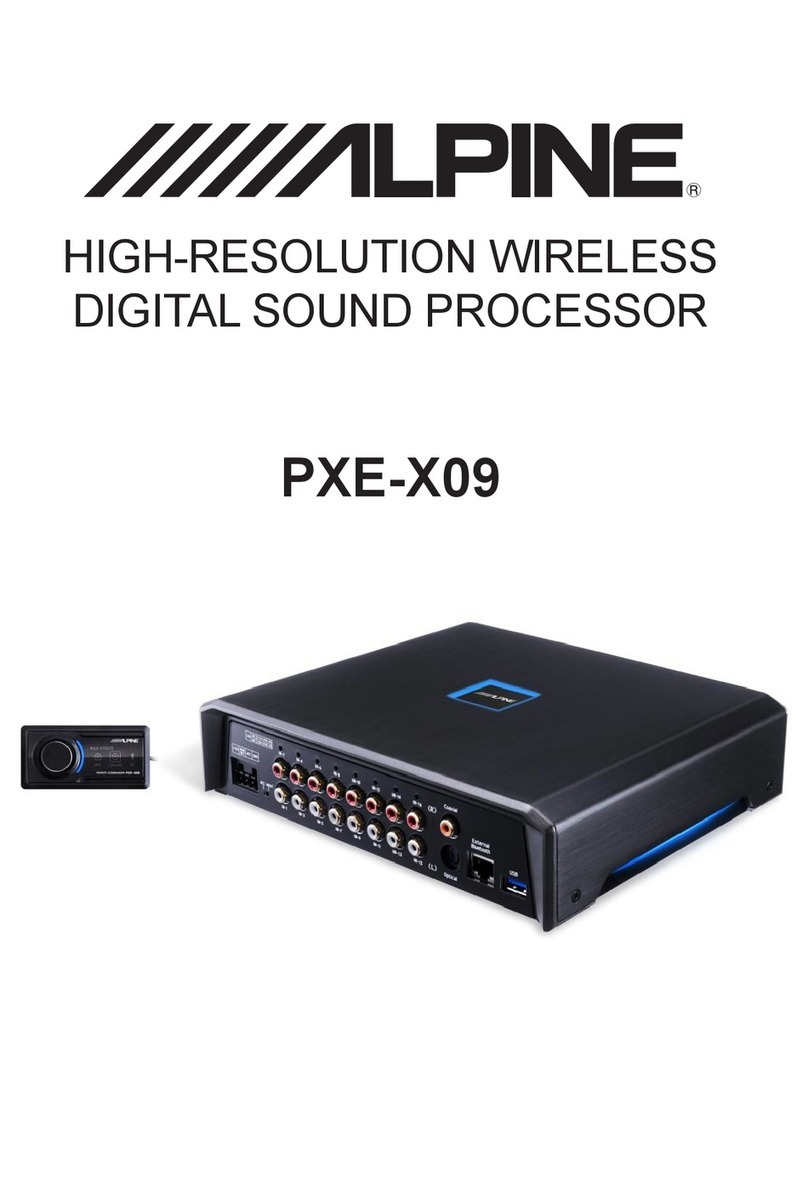 Alpine PXE-X09 User manual