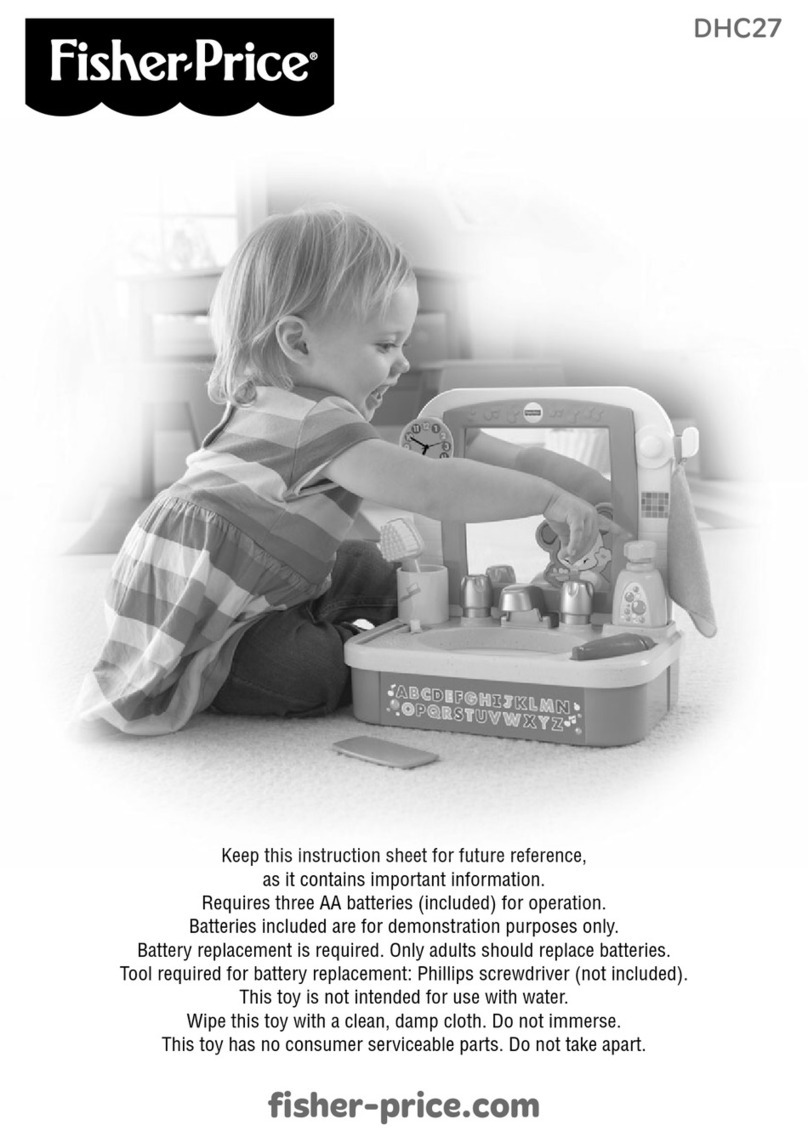 Fisher-Price DHC27 instruction sheet