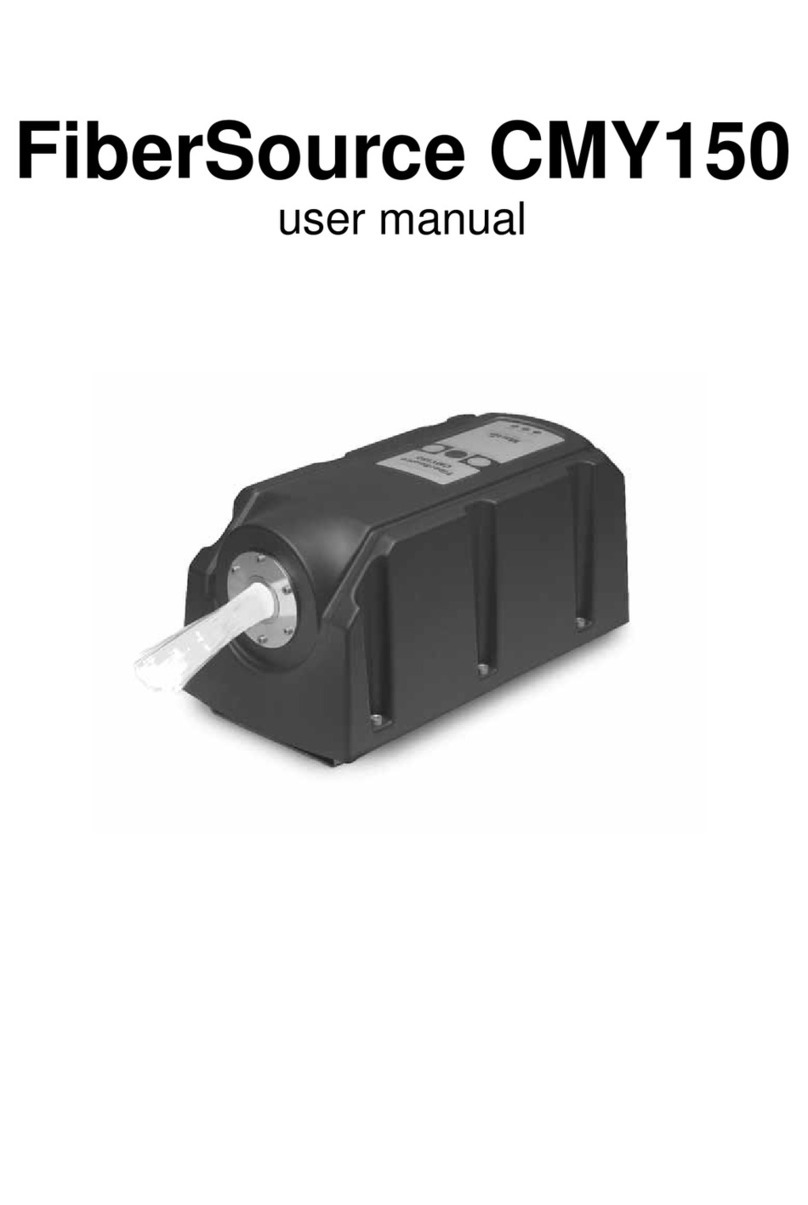 Martin FiberSource CMY150 user manual